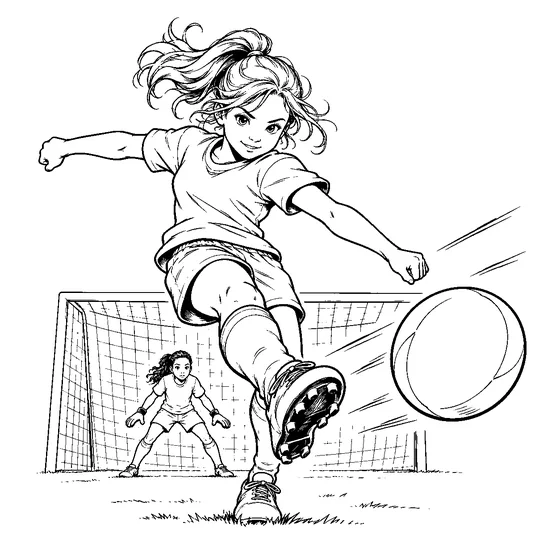 Comic-style illustration from Big Debate: Soccer